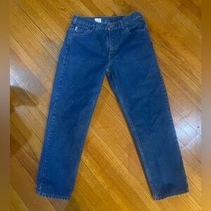 (r9) Carhartt Jeans Mens 36x30 Blue Relaxed Fit straight Denim Workwear B17DST